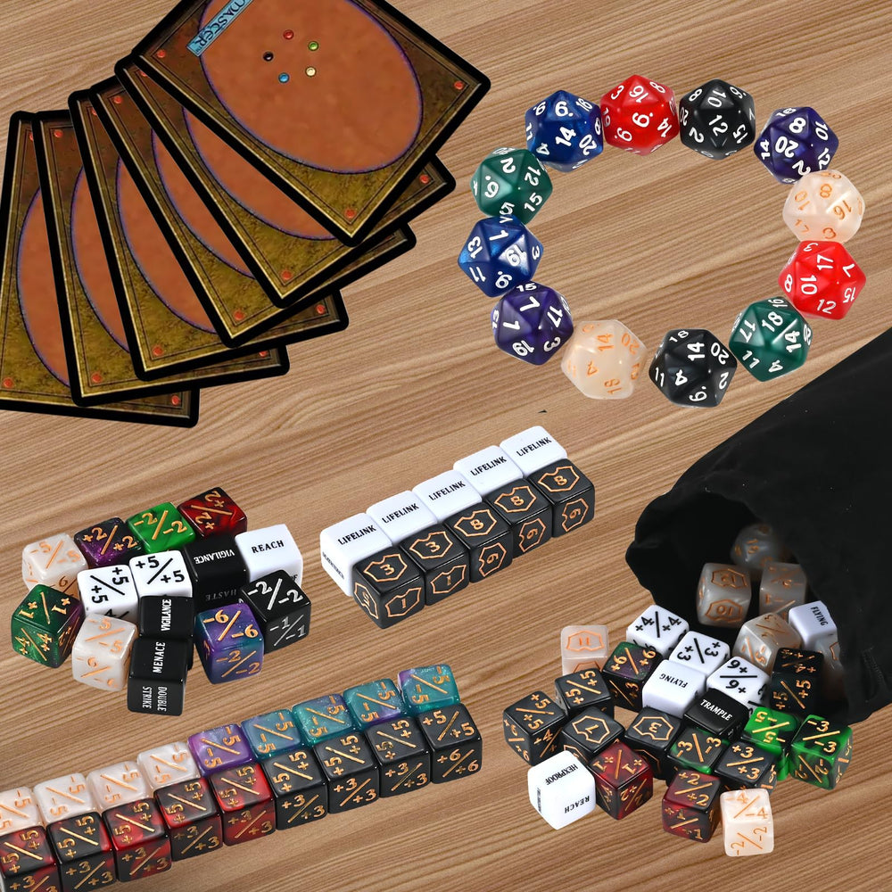 Faburo durable dice with portable storage bags.