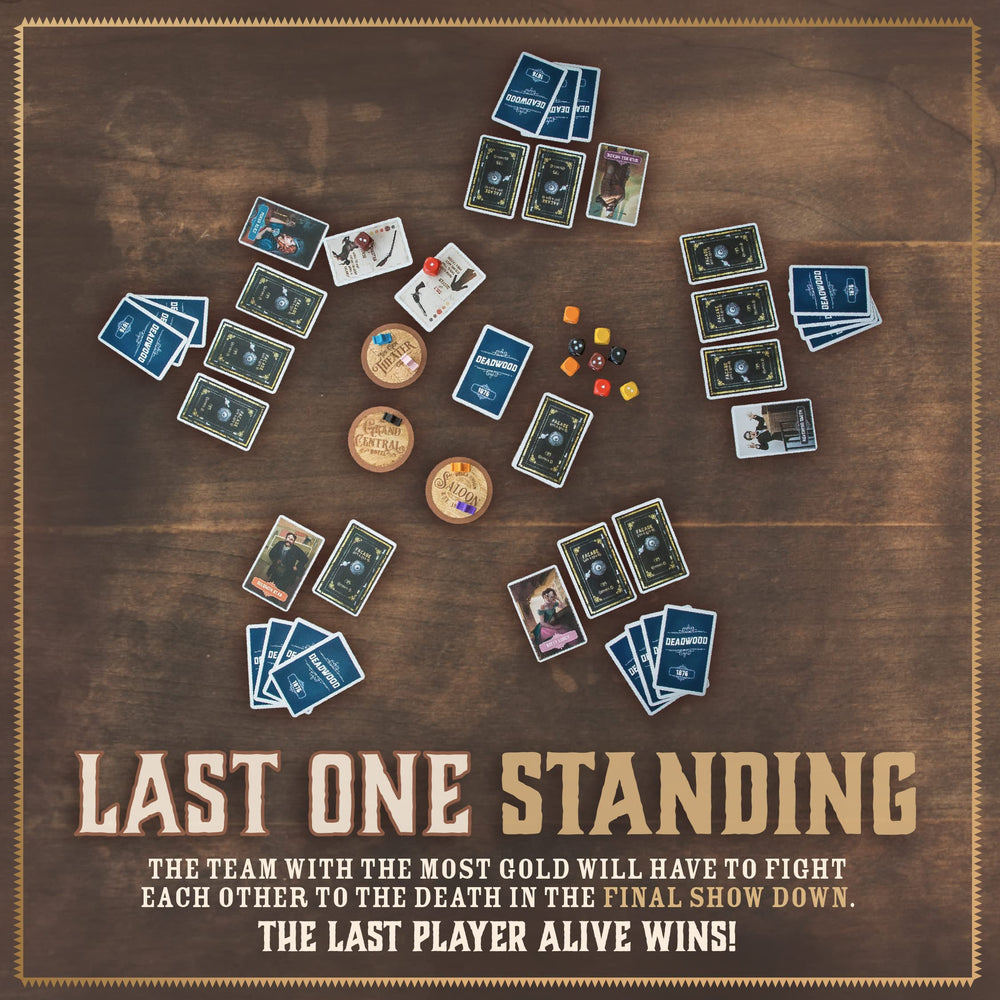 Facade Games Deadwood 1876 engraved dice for tense decision moments.