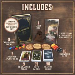 Facade Games Deadwood 1876 playing cards for reveal and bluff moments.