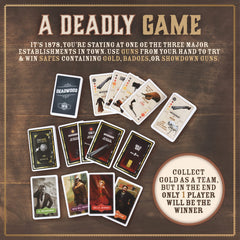 Facade Games Deadwood 1876 wood platforms used for player positioning.