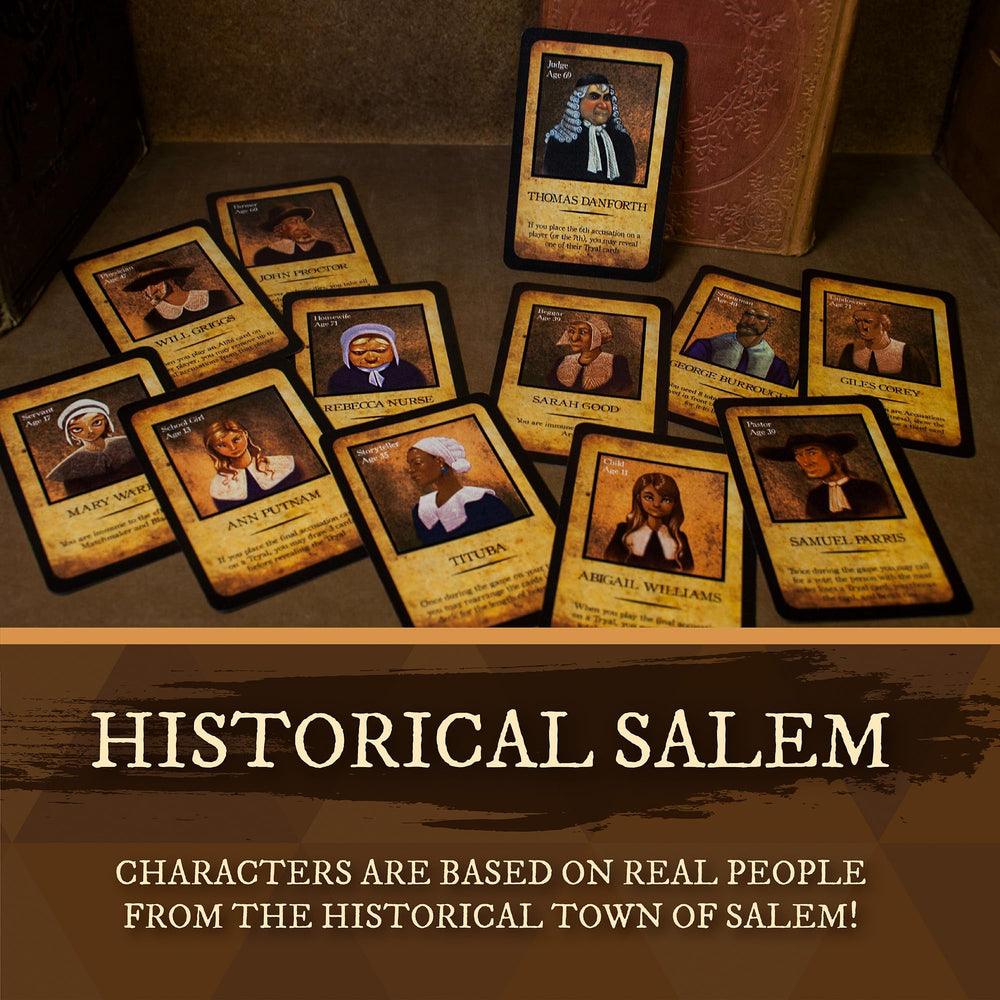 Facade Games Salem 1692 Deluxe rulebook guides newcomers through roles and rules.