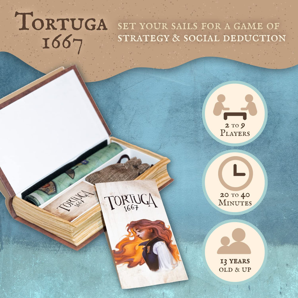 Facade Games Tortuga 1667 treasure map mat image enhances immersive treasure-hunting vibes