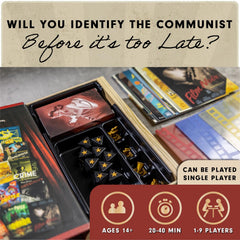 Facade Games Hollywood 1947 propaganda cards heighten tension during play.