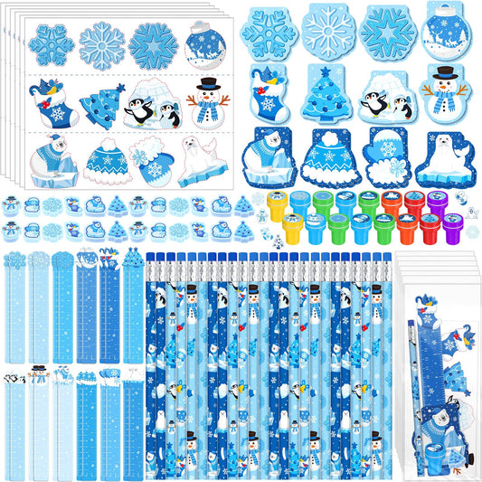 Faccito winter party stampers for crafts and classroom activities.