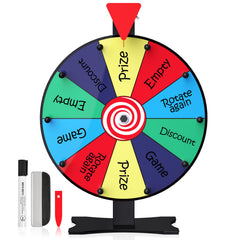 Facilife 12-inch prize wheel with stand for trade shows