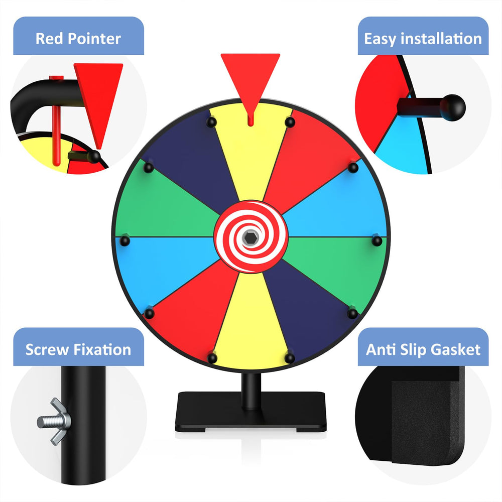 Facilife Spinning Wheel includes a dry erase marker for quick updates.