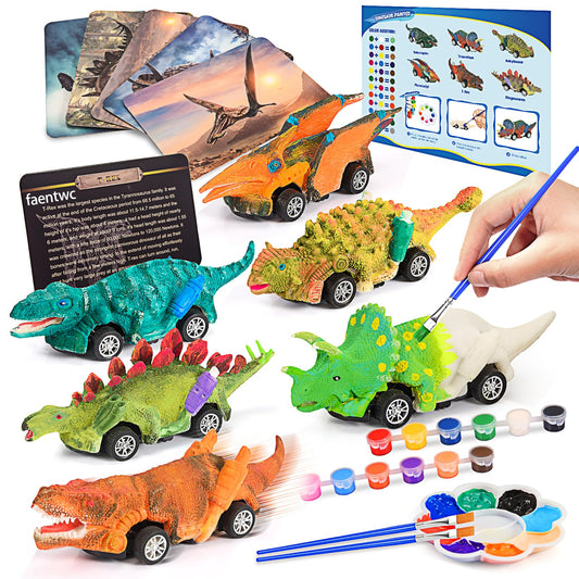 Faentwc dinosaur art paint kit fuels creativity with vibrant colors.