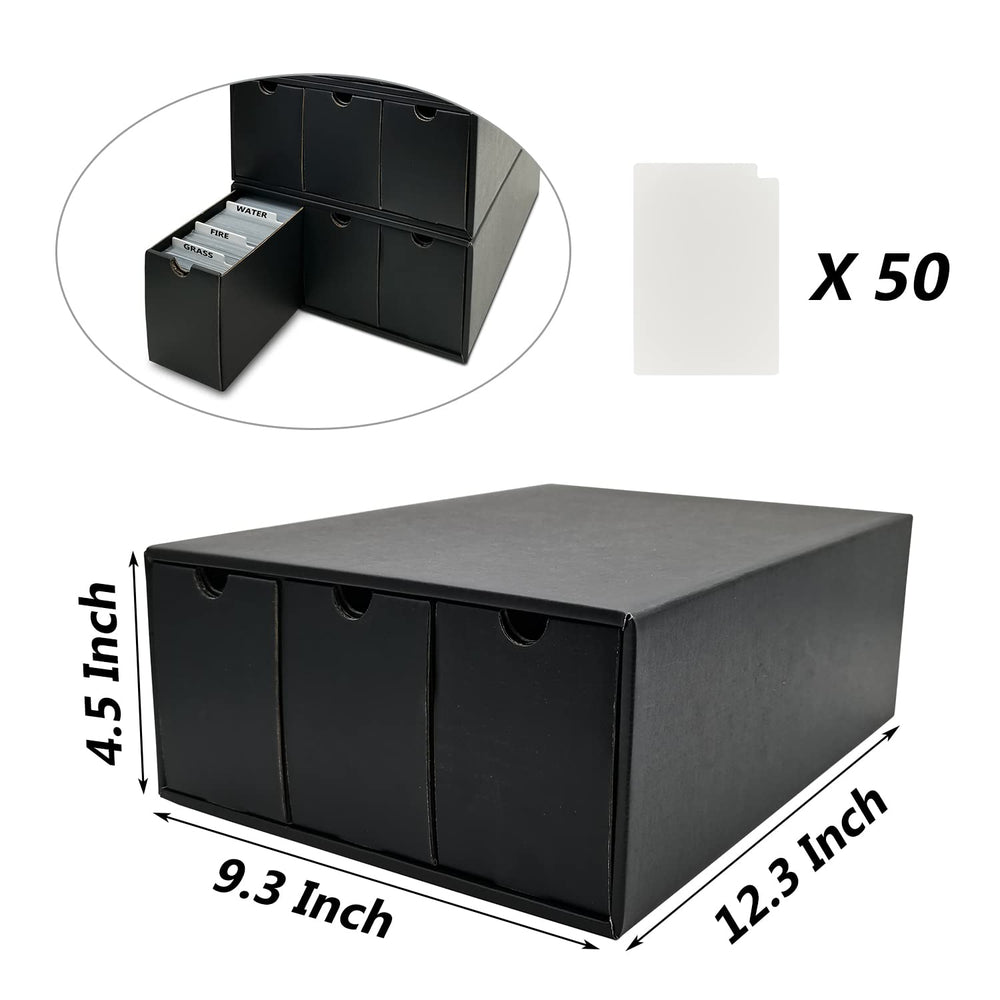 Fageverld card storage system in use for organized collection viewing.