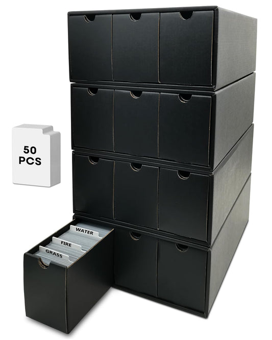 Fageverld trading card storage box with twelve drawers for organized collections.