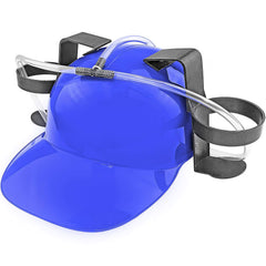 Fairly Odd Novelties blue helmet worn at events adds playful energy and photos.