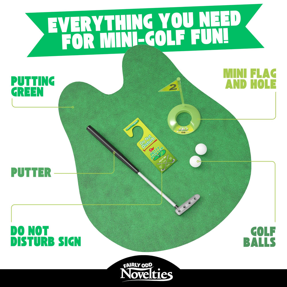 Potty Putter ball and hole ready for short game work.