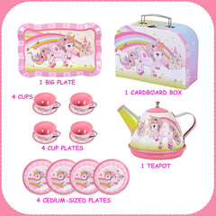 Fairy Toona Unicorn Tea Party serving tray supports organized pretend play and shared tea time.