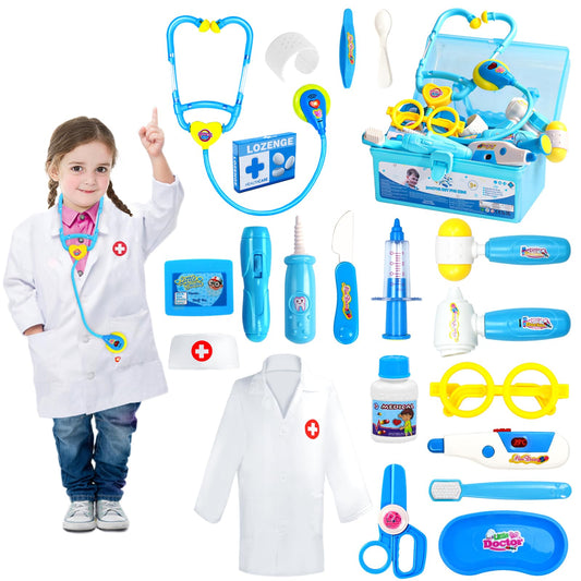 Fajiabao doctor kit toddler coat for imaginative dress up play