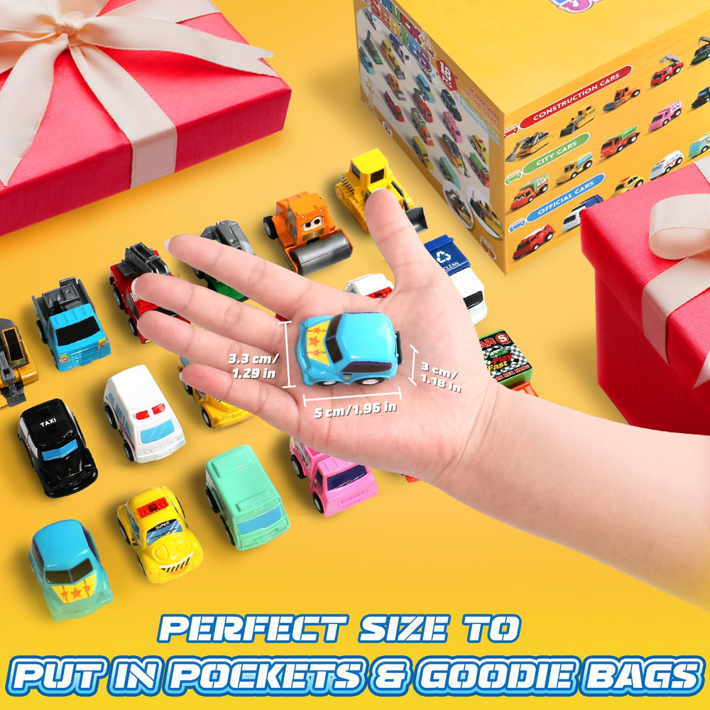 Fajiabao mini pull-back cars for kids provide quick, mess-free fun.