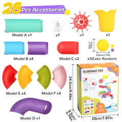 Fajiabao bath toy reusable tracks support ongoing play sessions