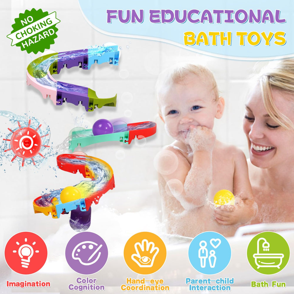 Fajiabao bath toy waterwheel splash captures curiosity and splashes