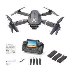 Falcon X remote with built-in screen for hands-free live view during flight