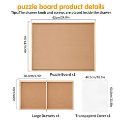 FAMILON puzzle board 14x28 inch surface for complex puzzles.