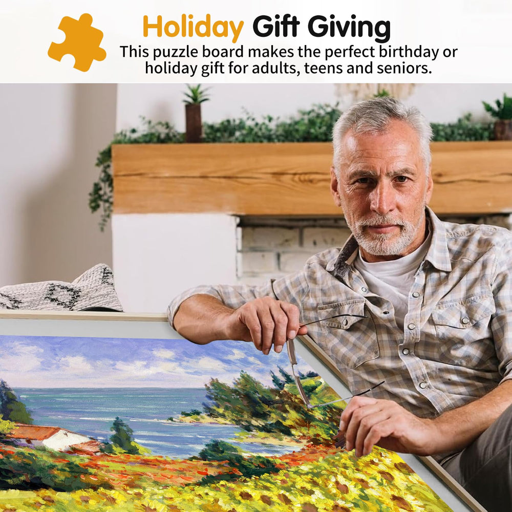 FAMILON puzzle board setup in a living room.