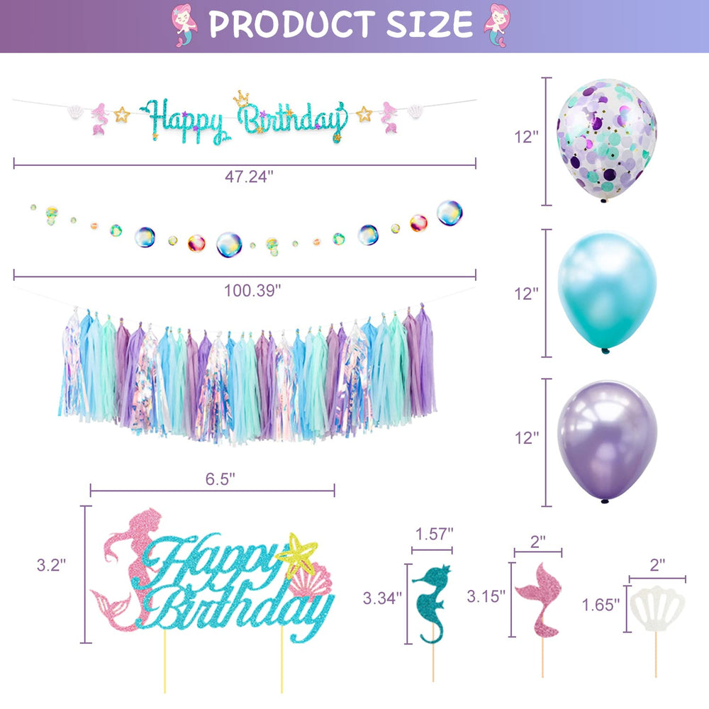 Family Pro Mermaid bubble garland creates playful texture for photos