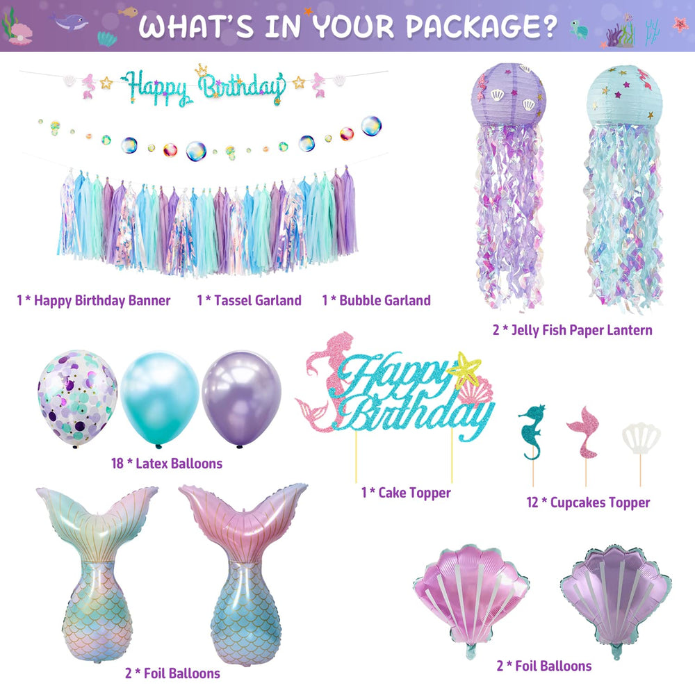 Family Pro Mermaid tassel garland adds color to celebrations