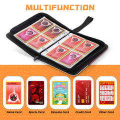 FAMOMI Card Binder 4-Pocket layout demonstrates pockets for standard cards.