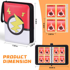 FAMOMI Card Binder 4-Pocket zipper closed, secure storage for travel and trades.