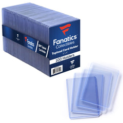 Fanatics Collectibles 35pt top-loader protecting standard cards in clear premium plastic.