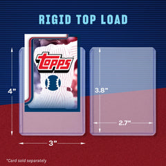 Fanatics Collectibles 3x4 top-loader offers durable, crystal-clear protection for prized cards.