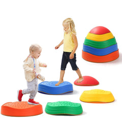 Fanboxk stepping stones stackable for easy storage and versatile play.