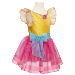 Bodice detail showing golden thread sparkle and Fancy Nancy cameo.