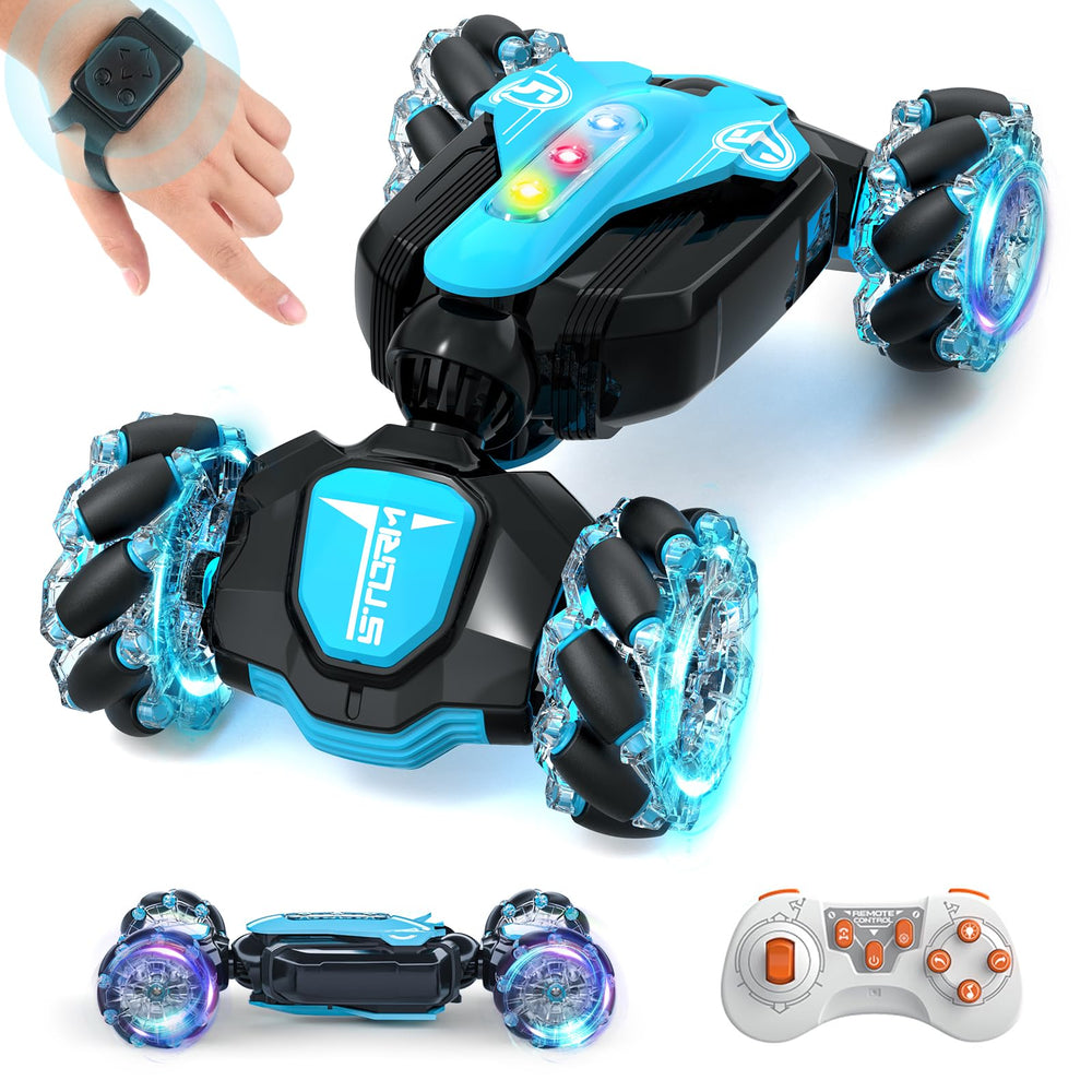 Fanfantoey gesture-sensing RC stunt car front view for dynamic, responsive play.
