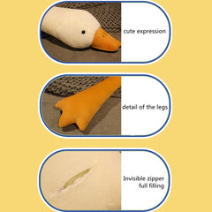 FANGYU goose stuffed animal pillow 17.7 inch size for compact space-friendly comfort.