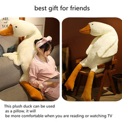 FANGYU goose stuffed animal pillow 47.2 inch size to enhance family relaxation.
