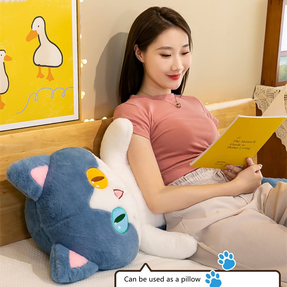 FANGYU plush shark cat toy on office desk for relaxation.