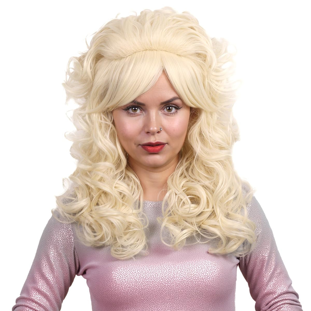 FantaLook blonde wig ideal for Halloween parties and themed gatherings.