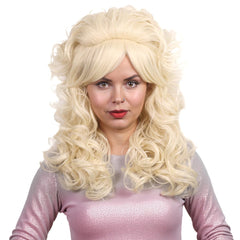 FantaLook blonde wig ideal for Halloween parties and themed gatherings.