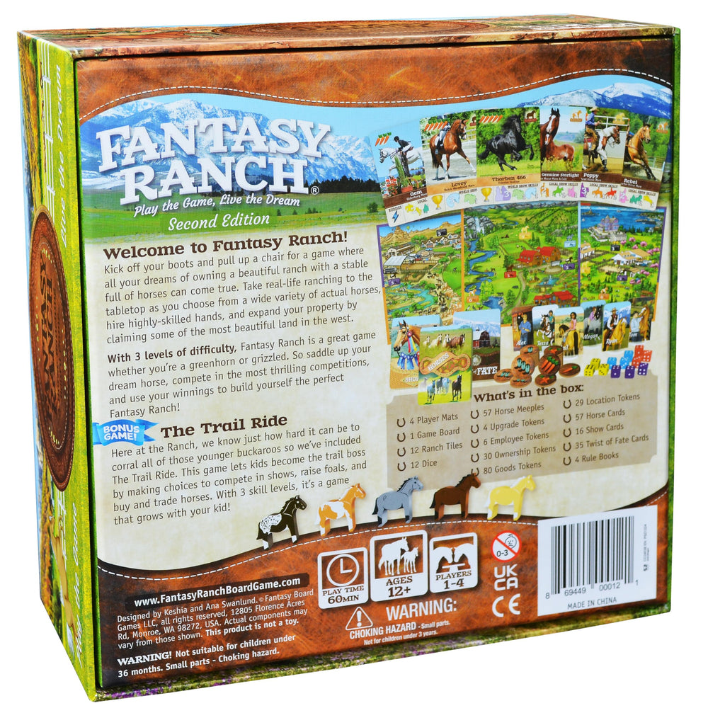 Fantasy Ranch box with two games showing value-packed content for family entertainment
