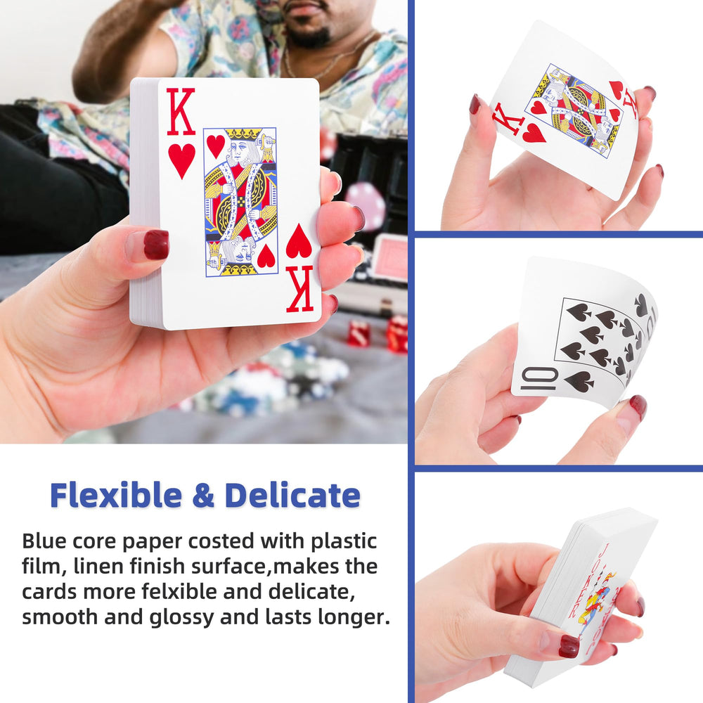 Fanwer six-pack box of large print cards for gatherings.
