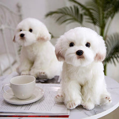 FAONIE Maltese stuffed animal offers gentle companionship for all ages.