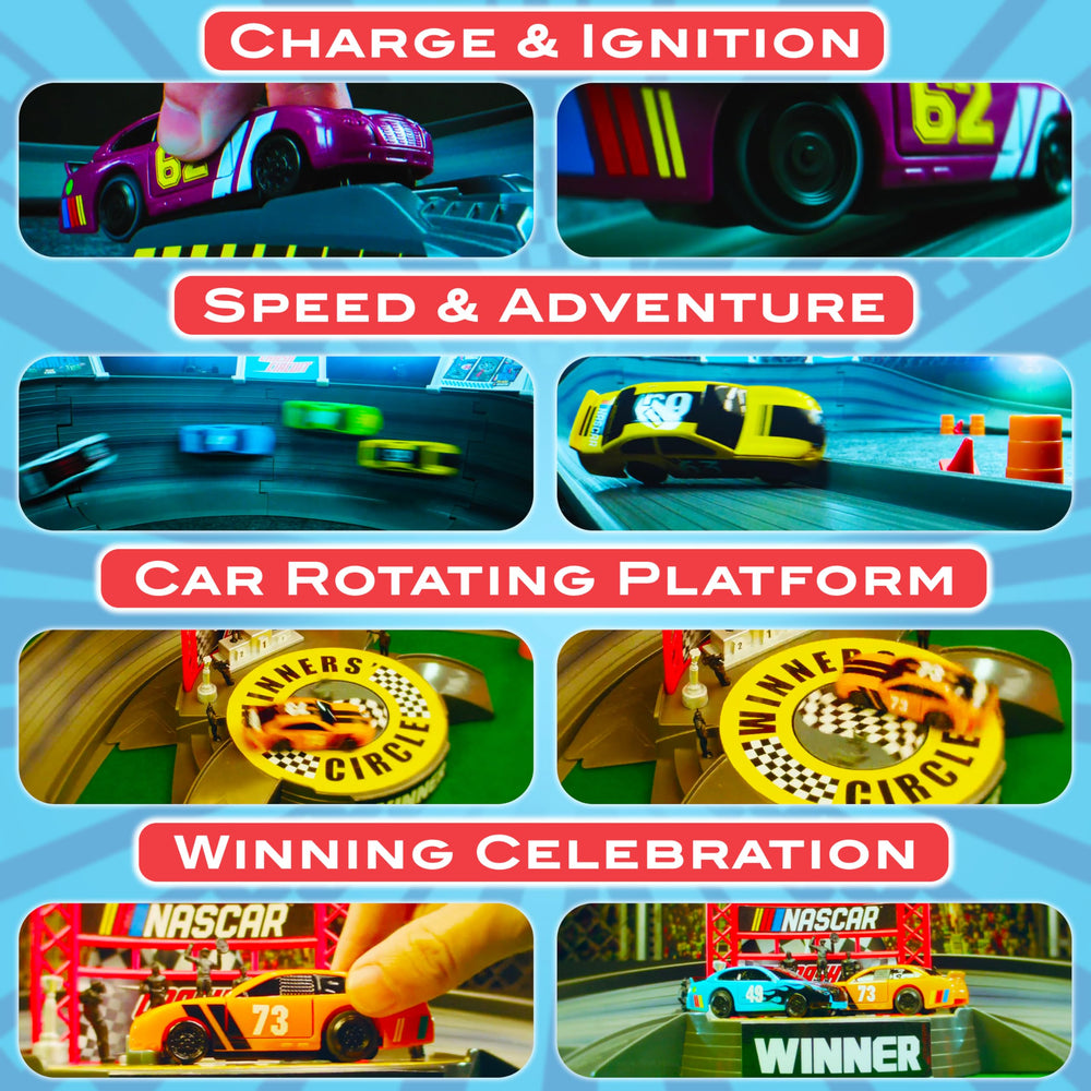 Far Out Toys complete racing bundle with all pieces for instant setup.