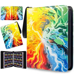 FARICHE trading card binder shows a 9-pocket layout for organized card storage.