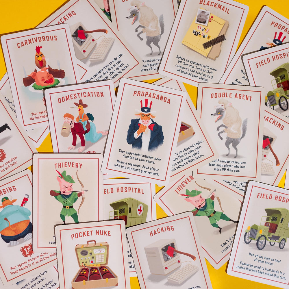 Farms Race resource cards and wheat highlight core economy for turn-based decisions.