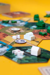 Farms Race spy cards and nukes introduce negotiation and dramatic risk.