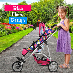 Fash N Kolor stroller lightweight steel frame for easy pushing by kids.