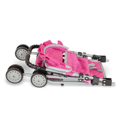 Fash N Kolor compact foldable doll stroller for simple storage