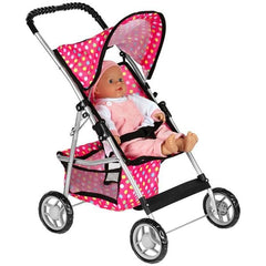 Fash N Kolor stroller holds up to 18 inch doll for versatile pretend play.