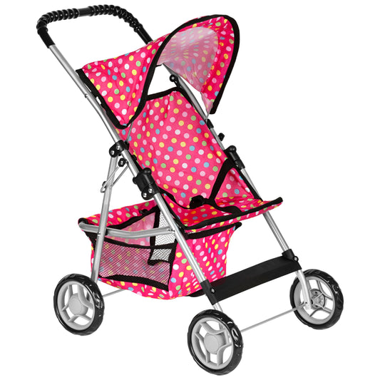 Fash N Kolor Deluxe Doll Stroller with basket for organized, imaginative play.