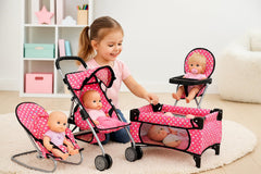 Fash N Kolor bouncer seat supports gentle rocking for doll soothing moments