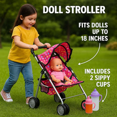 durable double-wheel structure of fash n kolor stroller for smooth movement